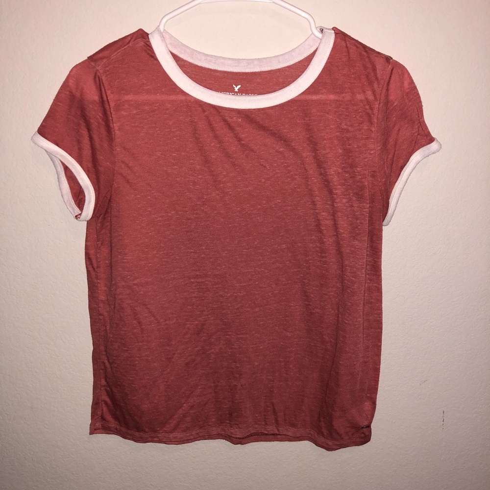 American eagle swoop neck tee